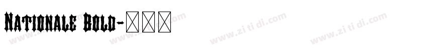 Nationale Bold字体转换